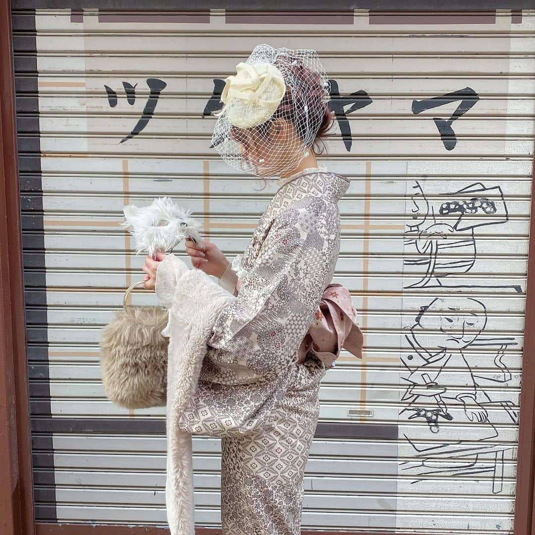 たんりいのインスタグラム：「. . Valentine 🍫♡ . 関東 浅草店 🗼 @village_tokyo  関西 京都店 ⛩ @village_kyoto  . . #village #village_kimono #着物レンタル #浅草着物レンタル #着物レンタル浅草 #着物 #レトロコーデ #着物女子 #浅草 #浅草散策 #レトロ着物 #レトロ #浅草 #アンティーク着物 #着物コーディネート #着物コーデ #パステル着物 #ヘアセット #ヘアアレンジ #着物ヘア #着物ヘアアレンジ #たんりい着物コーデ」