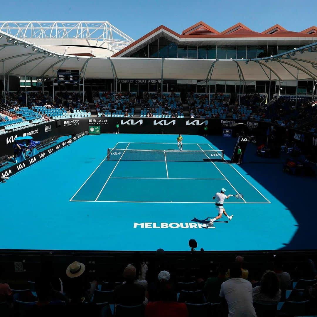 ドゥシャン・ラヨビッチのインスタグラム：「This is the way..  #ausopen」