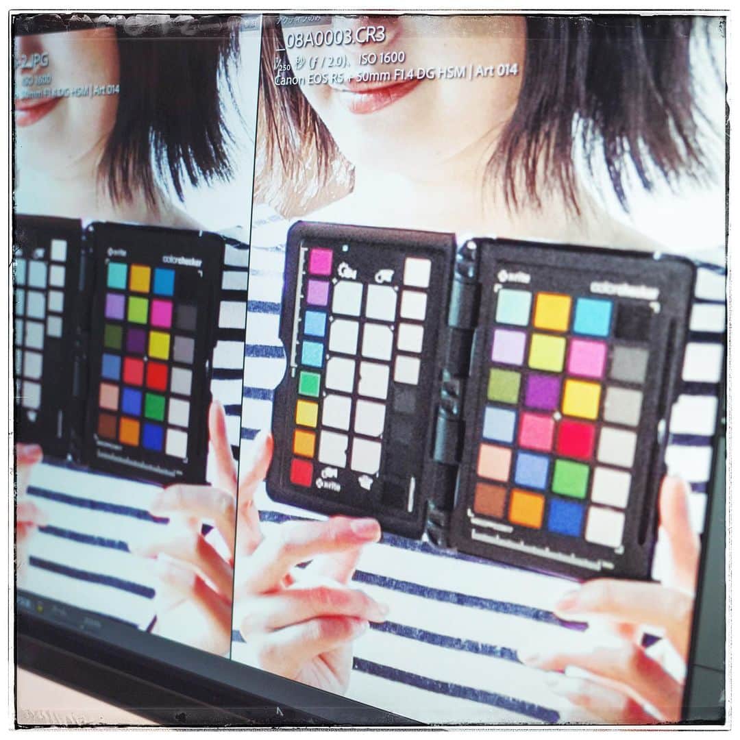 小宮山桂のインスタグラム：「ようやくR5が届いたのでウキウキで撮影したら、Lrでまさかのプロファイルがないという罠。。ウソだろ。。発売から半年も経つのに未だにカメラマッチングプロファイルがないってどういうこと（調べたらR6も）。今更手動で色合わせするのツラすぎて泣いてる。」