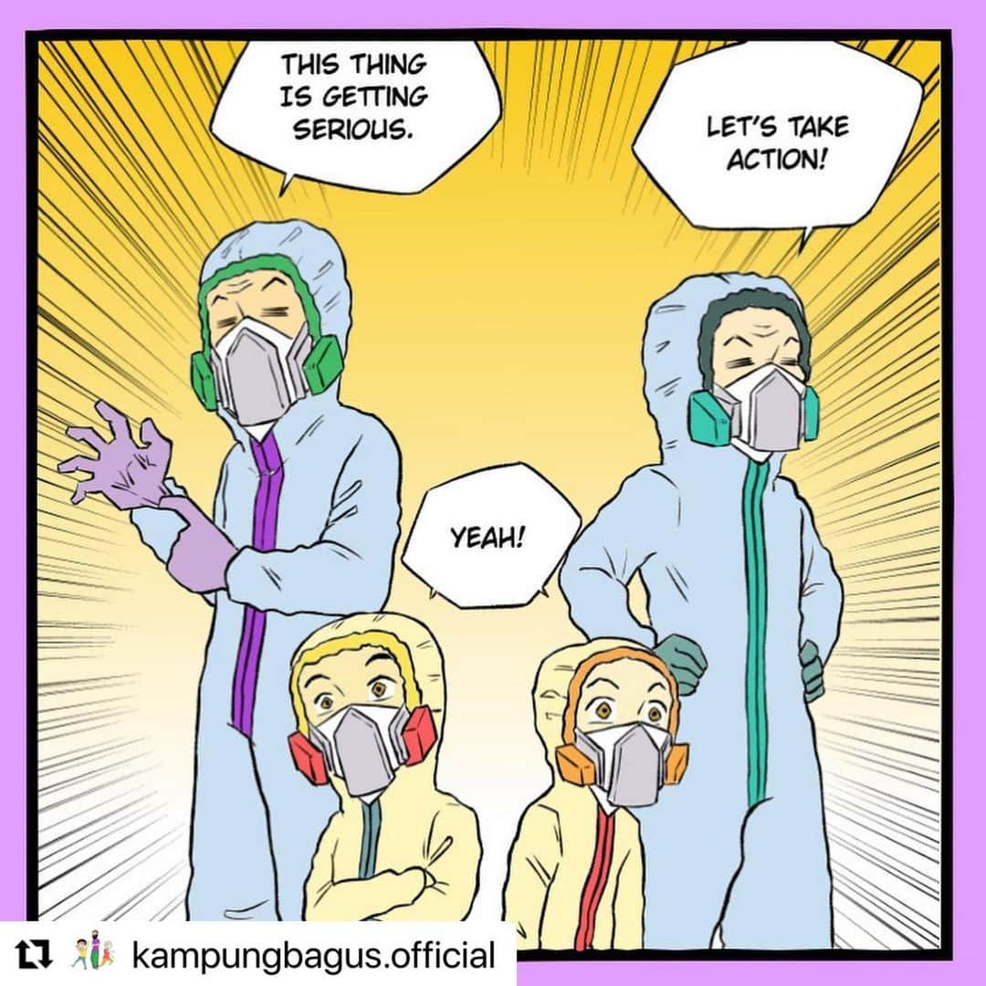 Koleksi Komik Malaysiaさんのインスタグラム写真 - (Koleksi Komik MalaysiaInstagram)「#Repost @kampungbagus.official with @make_repost ・・・ #048 [MAKIN SERIUS] . . Korang stay at home diam-diam ya. Sorry atuk takleh nak taip panjang-panjang, tak sempat. Tengah nak buat pintu ni. Lupa buat tadi. . . .  #camGampang #covid19 #stayathome #komiklawak #komik Malaysia #dukrumah #lawakgampang #lkb #lawakkampungbagus #perintahkawalan #perintahberkurung #instakomik #gengkomik #pkp #baman #komikkelakar #meletop #komikletop #koleksikomikmalaysia #komikboi #lawakterhad #budakkampung #nerdpakaispek」2月12日 22時01分 - tokkmungg_exclusive