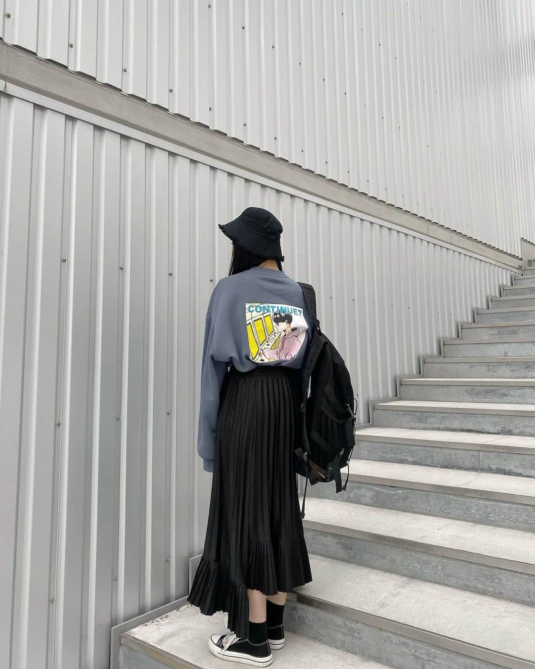 田島櫻子さんのインスタグラム写真 - (田島櫻子Instagram)「バックプリントも可愛い…🥺🥺🥺🖤」2月12日 21時54分 - sakurako219
