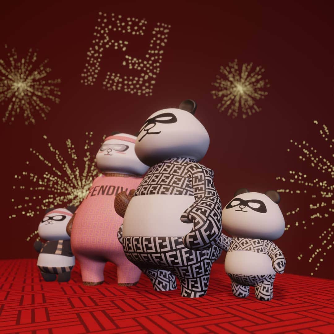 Fendiのインスタグラム：「Celebrate the Chinese New Year with #FendiDi family – the signature #Fendi mascot.」