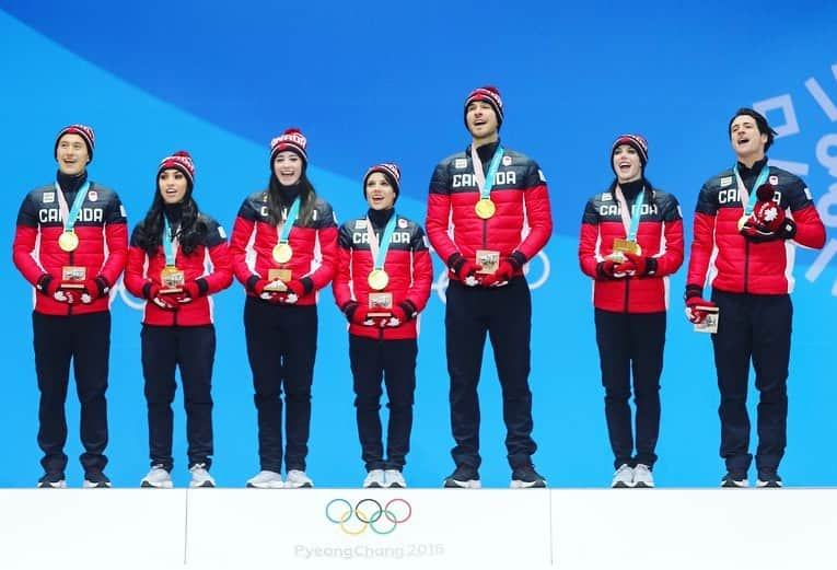 エリック・ラドフォードさんのインスタグラム写真 - (エリック・ラドフォードInstagram)「Here’s a memory I’ll never get tired of reliving. 3 years ago today we won the gold and I became the first out gay athlete to stand on top of the podium at a Winter Olympics. The best feeling in the world!  #gocanadago #olympics #olympicchampion #teamcanada #friends #lgbt  #🏳️‍🌈 #gayathlete #out #proud」2月12日 22時24分 - ericradford85