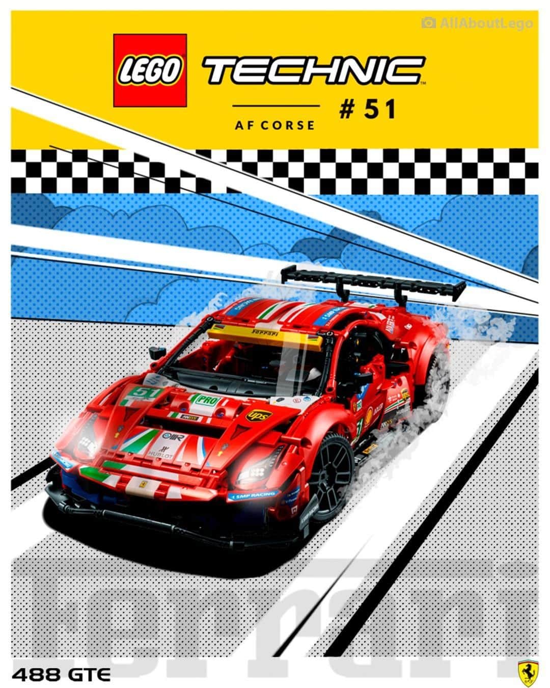 LEGOさんのインスタグラム写真 - (LEGOInstagram)「Check out these amazing fan made posters of the LEGO Technic Ferrari 488 GTE! 😍   📸 aido_k, @allaboutlego_, @gbglego   #LEGOTechnic #Ferrari #Ferrari488GTE #BuildforReal」2月12日 23時00分 - lego