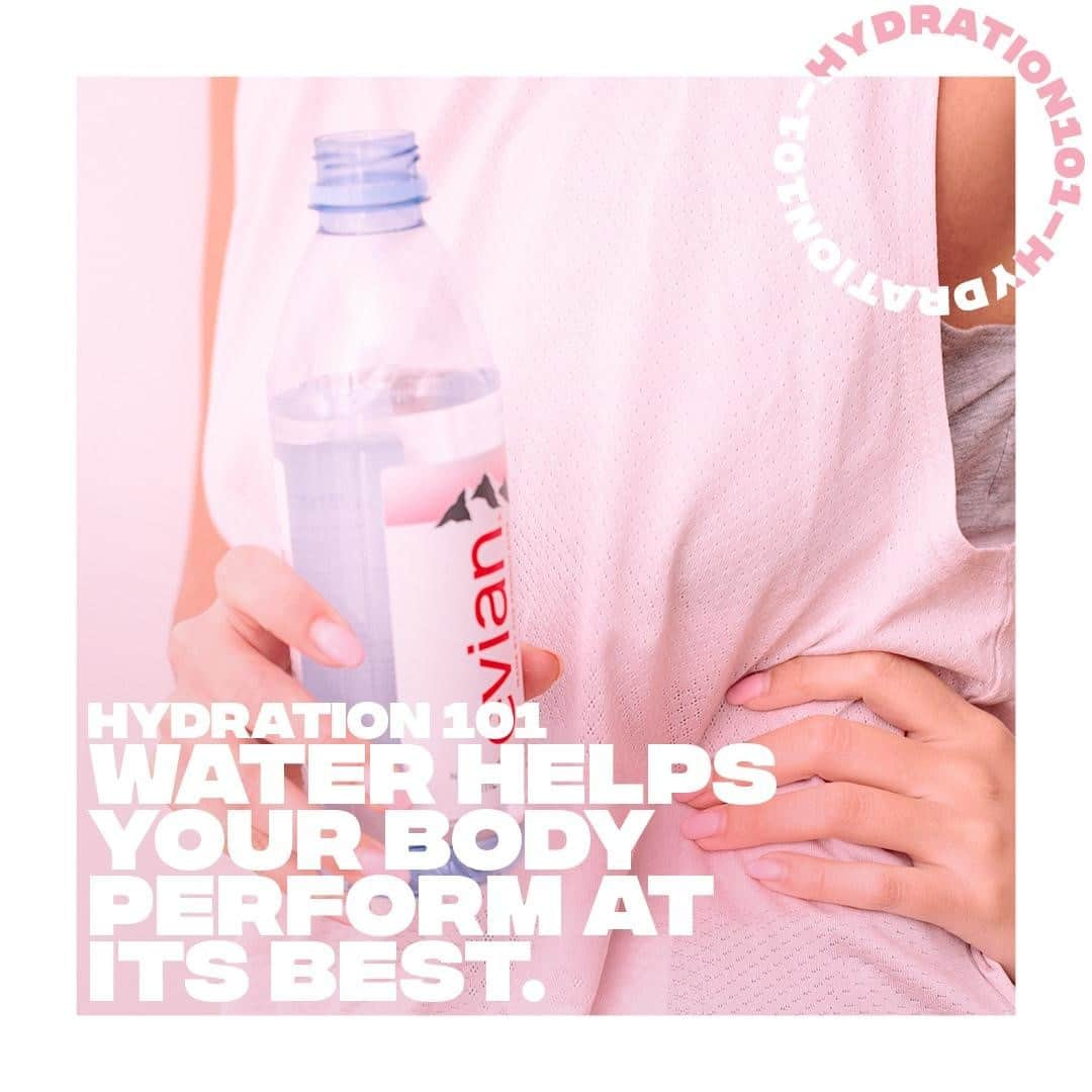 evianさんのインスタグラム写真 - (evianInstagram)「Help your body out. Stay hydrated 💧 ​⁣ ⁣ Drink water during exercise is the easiest way to prevent dehydration and to perform at your best. Your new personal record is waiting for you 💪.​⁣ ⁣ #evian #evianwater #stayhydrated #positivedrops」2月12日 23時21分 - evianwater