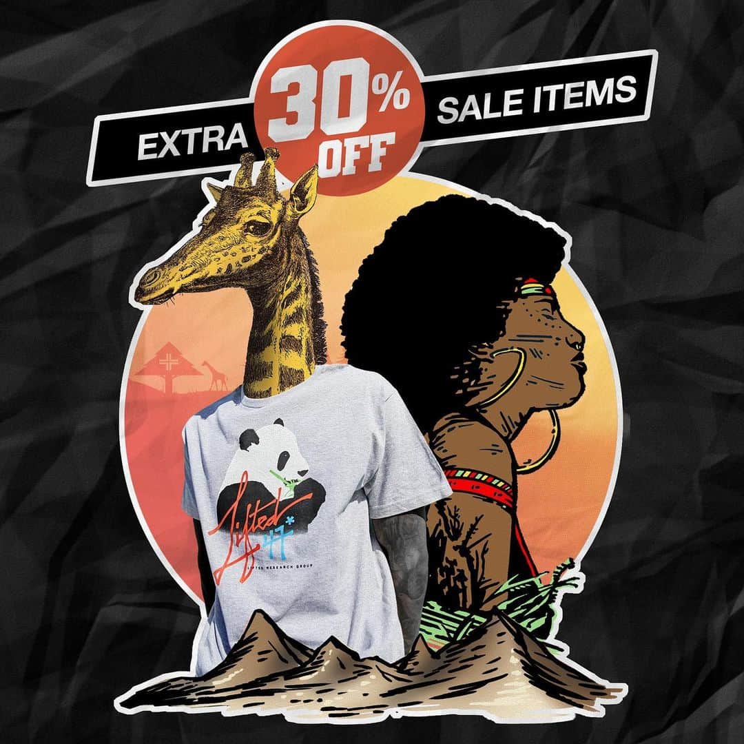 エルアールジーのインスタグラム：「Get 30% OFF All Sale Items. This Weekend Only. 🌲🦒」