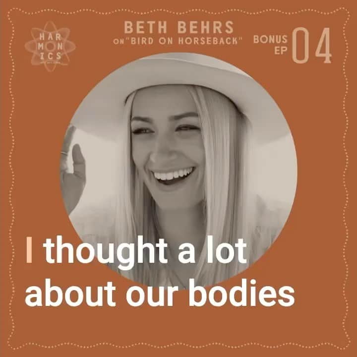ベス・ベアーズのインスタグラム：「Have you listened to @harmonicspodcast with me and @brotherskoren song #BirdOnHorseback yet?   I wrote this song for my little sister, a trauma survivor, who's my biggest inspiration in life. I thought about my ancestral lineage and all the women survivors of sexual trauma that I know about and the ones that I never met who suffered as well. Like a "bird on horseback" our ancestors help to carry us through the darkness when we are "losing home" in our bodies that have been violated. This is the first song @brotherskoren and I recorded. It's also the song where, for the first time, I really discovered my most authentic vocal sound. It was the most emotional song for me to get through in the recording process. Head to @harmonicspodcast to hear about the process and the FULL SONG!」