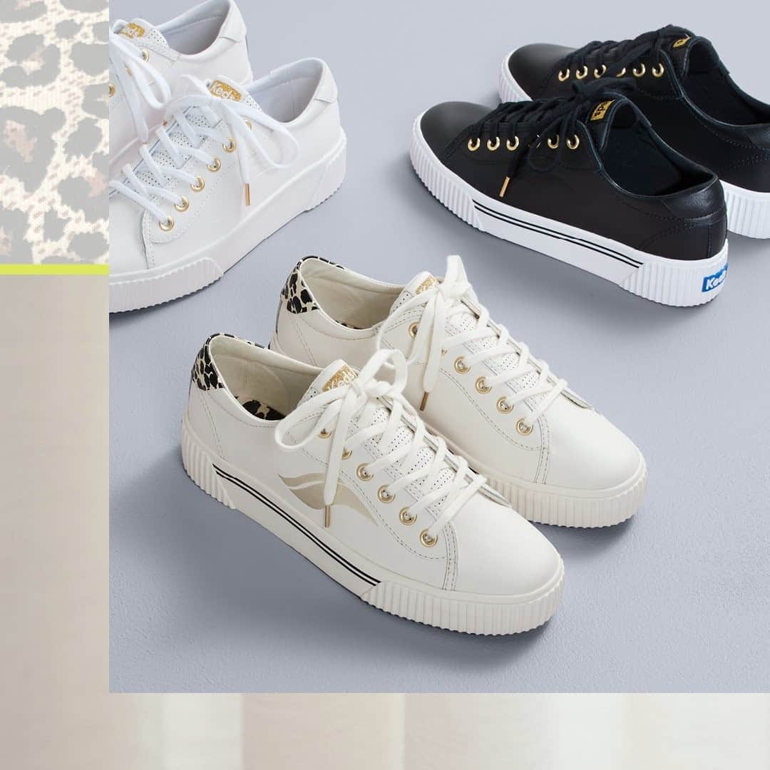 Kedsのインスタグラム：「Meet the all-new Crew Kick Alto: sneakers that elevate. Our retro sportswear-inspired lace up gets a leg-lengthening lift thanks to a hidden inside wedge and extra cushioning at the heel. Which color will you choose?」