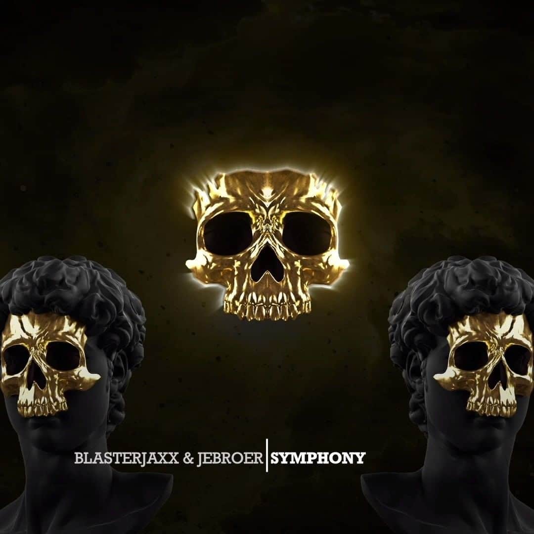 Blasterjaxxのインスタグラム：「SYMPHONY💀 OUT NOW🔥 @jebroer  Who's gonna blow up his speakers with Symphony this weekend?? 🎵  #newmusic #outnow #skull #symphony」