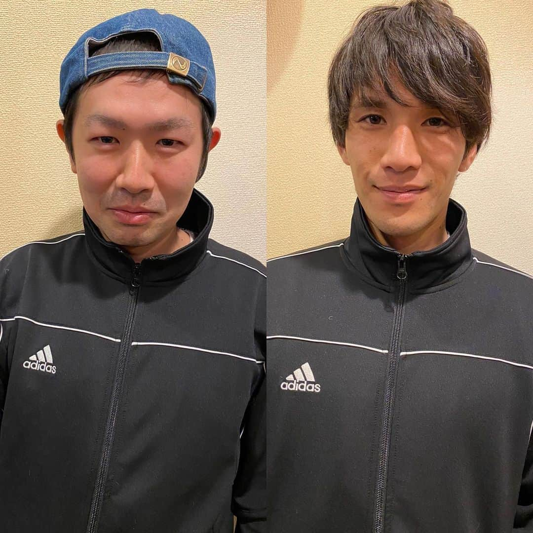 加藤順大のインスタグラム：「2人ともかっこいい〜😂 おやすみなさいw @hidetoshi.m  @saitoshogo1005  #ナカマー」