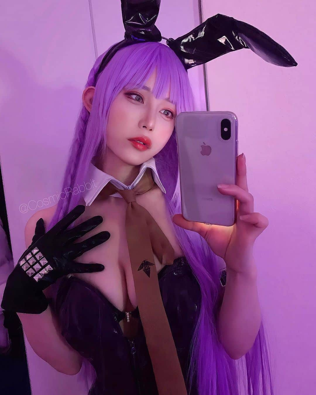 Rabiのインスタグラム：「Queen💜﻿🐰 ﻿   #kyokokirigiri #kirigirikyoko﻿ #霧切響子﻿ #bunnygirl﻿ #goodsmilecompany  #bunnygirlcosplay﻿ #バニーガール ﻿ #bunnygirls #danganronpa﻿ #danganronpacosplay﻿ #ダンガンロンパ﻿ #ダンガンロンパコスプレ #danganronpa10thanniversary #japanesegirl #japanesecosplayer﻿ #japanesegirl #instagravure #インスタグラビア」