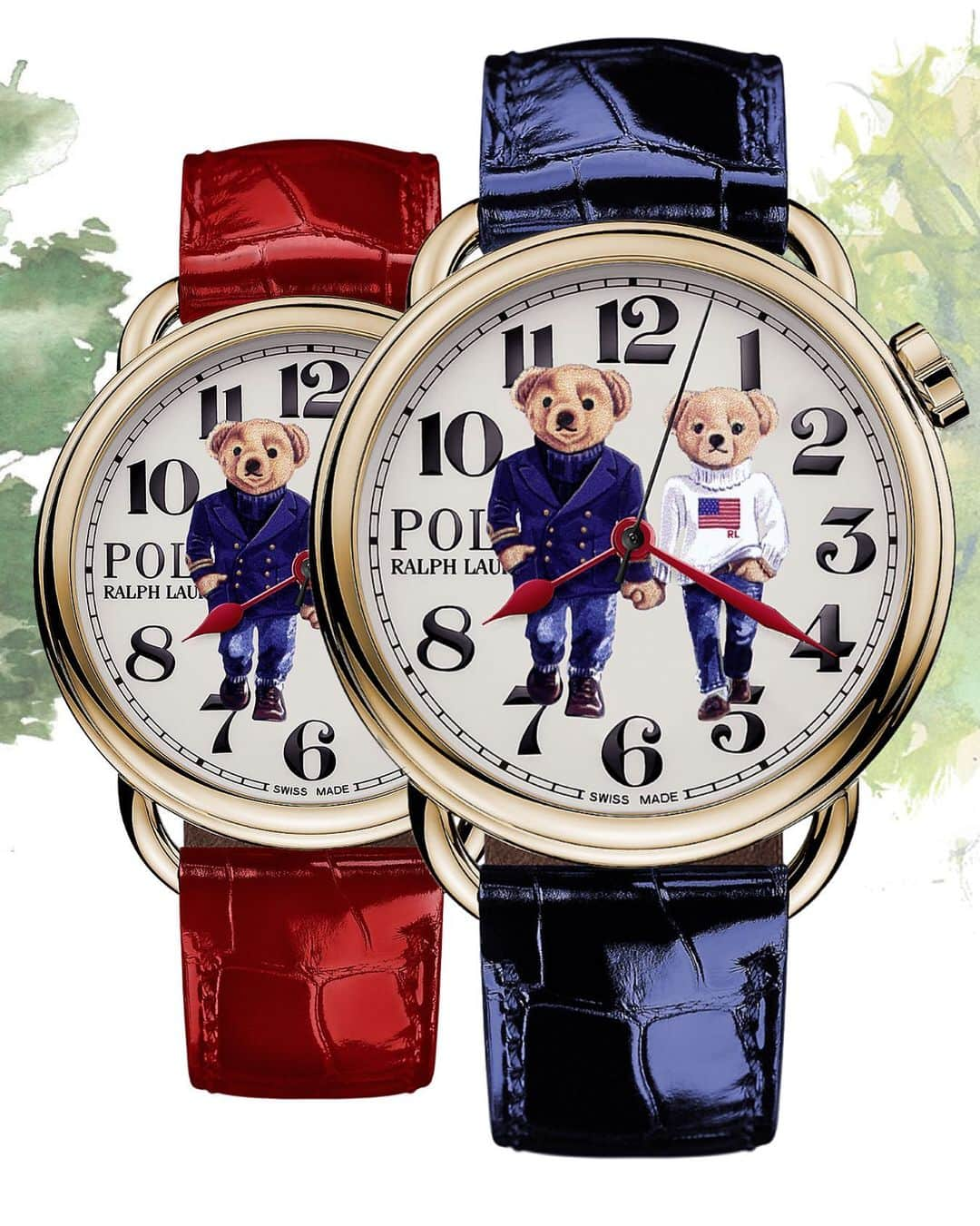 Polo Ralph Laurenさんのインスタグラム写真 - (Polo Ralph LaurenInstagram)「Introducing the Ralph & Ricky Bear Watch, a timepiece inspired by the love and friendship between Ralph Lauren and his longtime partner and muse Ricky. Modeled after a 1996 photograph of the couple walking together at their home in upstate New York, it features two Polo Bears holding hands in classic #PoloRalphLauren looks.  Learn more about their timeless love story and shop the limited-edition watch, available in steel or rose gold options, on #ThePoloApp (US and UK only) via the link in bio.   #RLGifts #PoloBear」2月13日 0時57分 - poloralphlauren