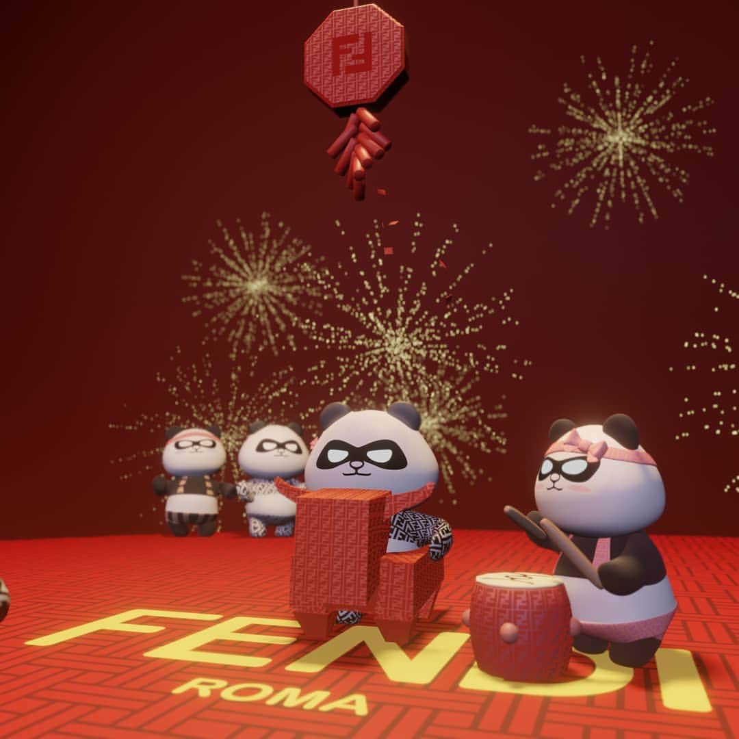 Fendiのインスタグラム：「Fusing the energy of the Chinese New Year with the playful attitude of our #Fendi mascot – discover the latest iterations of #Fendi’s signature bags and accessories, available for a limited time at Fendi.com and in selected boutiques worldwide.」