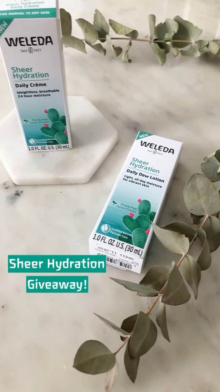 Weledaのインスタグラム：「GIVEAWAY! ✨ We’re spreading love by giving away the ultimate face oasis for you and a friend! We’ve pulled together a package of items designed to keep your skin feeling fresh, and your spirit well-rested.  This special package features: 1. Our complete Sheer Hydration Collection, formulated with Prickly Pear Cactus, which delivers all-day, weightless hydration. 3. Jade Gua Sha tool for a soothing face massage. 4. Spa Facial Headband to keep your hair out of your face during your skincare rituals. 5. Cozy, limited edition woven Weleda throw blanket. 6. Vegan Golden Hour Candle from our friends at @pfcandleco   To Enter: - Like this post - Follow @Weleda_Usa  - Tag 1 friend  - For an extra entry share this post to your story and tag @weleda_usa  Enter to win by February 15, 2021 11:59pm EST. Winner will be randomly chosen and announced via Instagram Stories on February 17th. Winners must be 18+. US entrants only. Please note this giveaway is not sponsored, affiliated, or endorsed by Instagram.」