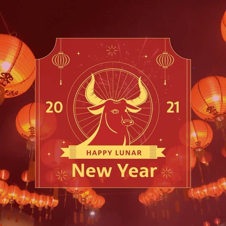 アメリカン航空のインスタグラム：「Happy #LunarNewYear! And say hello to the year of the metal ox, a symbol of movement for the year ahead - and we are all for movement ☺️.」