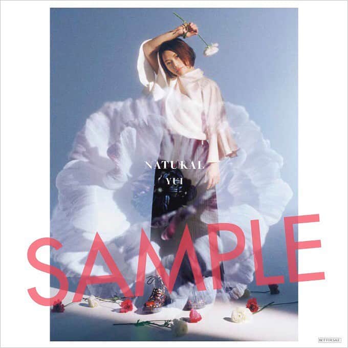 FLOWER FLOWERのインスタグラム：「★★★  デビュー15周を記念したセルフカバーミニアルバム「#NATURAL」は2月24日発売です！  CDショップ特典サンプル画像を公開！💁‍♀️  こちらはAmazon.co.jp(ECサイト) – メガジャケです！  早めの予約をオススメします。🙇‍♀️  1枚目:初回限定盤 2枚目:通常盤  #YUI #yui #FLOWERFLOWER #NATURAL」