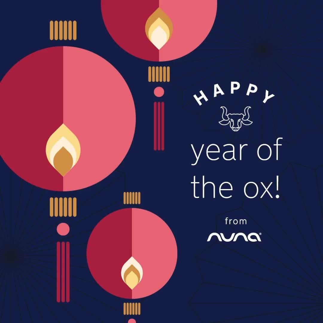 nunaのインスタグラム：「Wishing you health, happiness, and prosperity from our Nuna family around the world to yours! 🧧🏮❤️ Happy #LunarNewYear ! #YearOfTheOx」