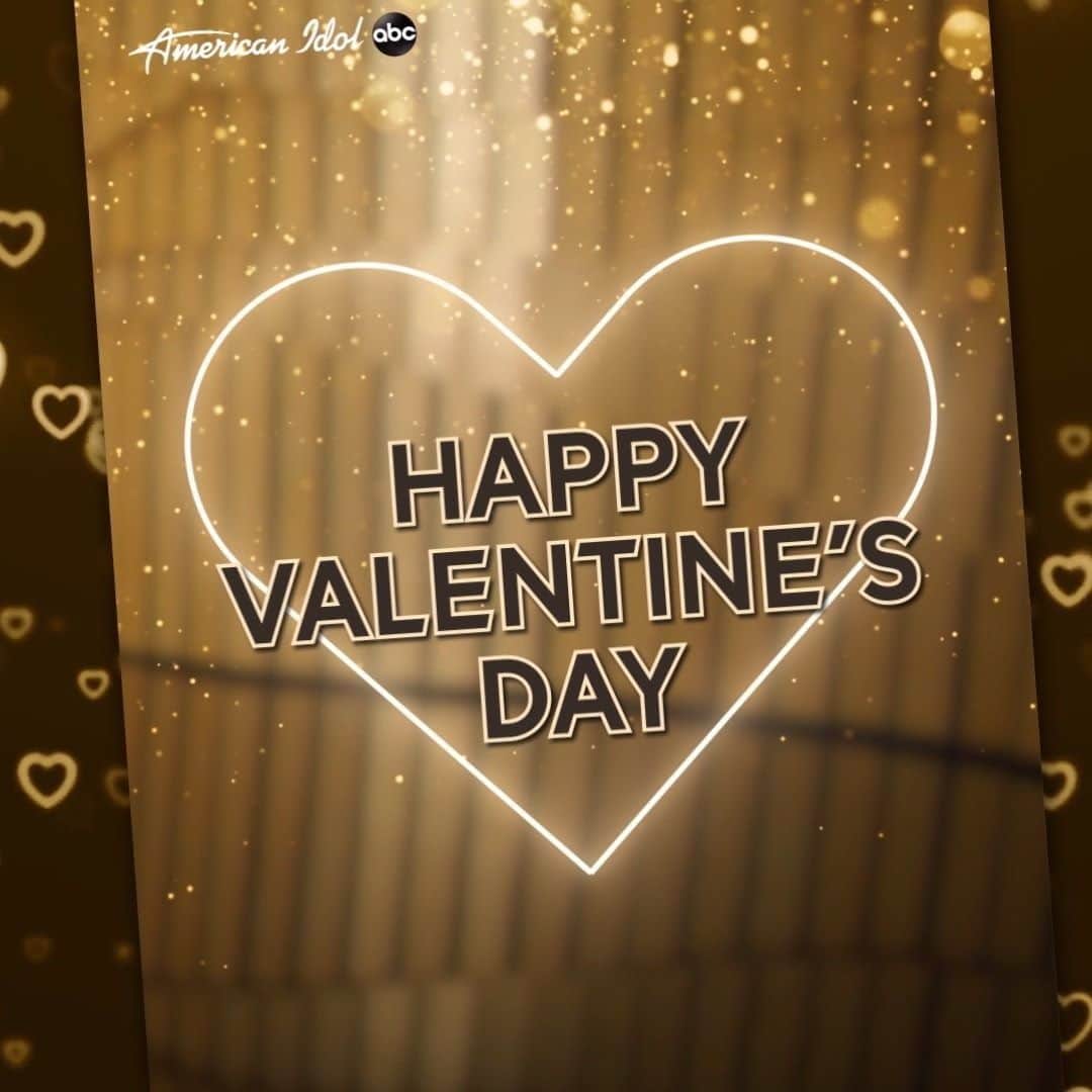 アメリカン・ブロードキャスティング・カンパニーのインスタグラム：「Get ready for V-day and the #AmericanIdol premiere! DM these 💛-filled messages to your Valentine 😍」