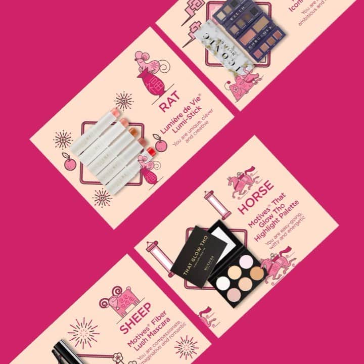 Motives Cosmeticsのインスタグラム：「What does your #LunarNewYear zodiac say about you and which beauty product is your perfect match?🧧 Visit motivescosmetics.com at the link in bio to find out! 🎊」