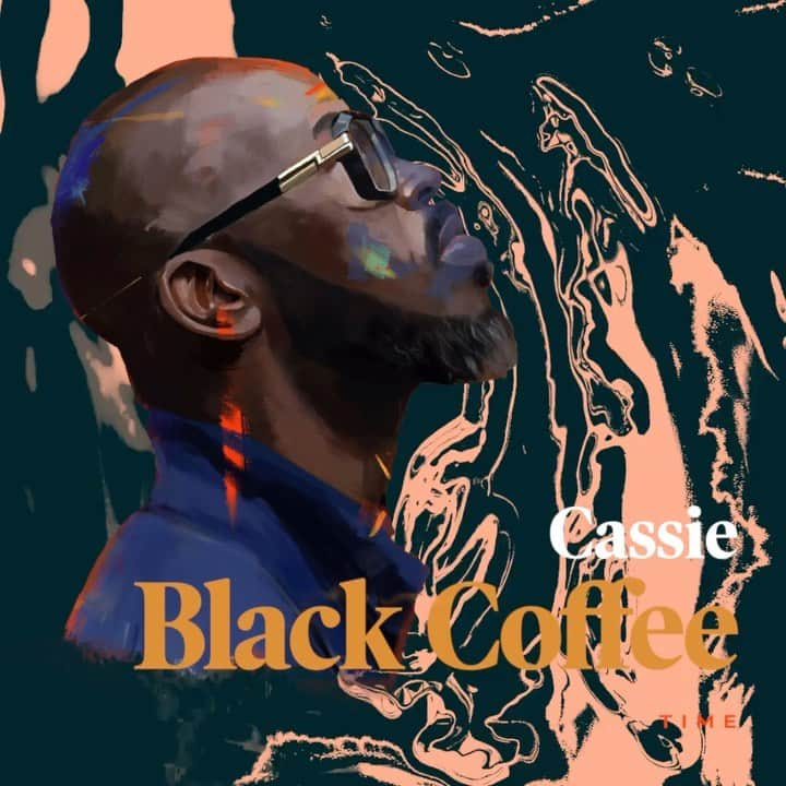 cassieのインスタグラム：「Check out @realblackcoffee’s album ‘SUBCONSCIOUSLY’ out now. Our song is called TIME 🕰」