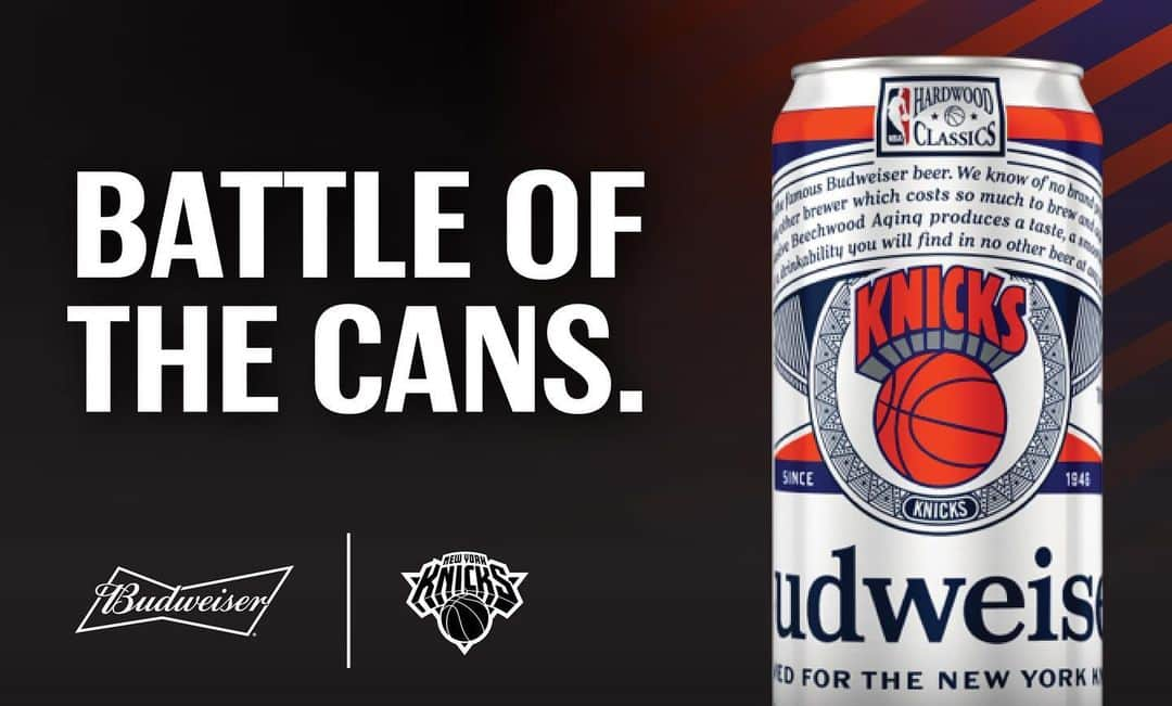 デビッド・リーさんのインスタグラム写真 - (デビッド・リーInstagram)「Knicks fans! Check out these 🔥 throwback Knicks Budweiser Cans! Make sure to rep the @nyknicks in the @BudweiserUSA Battle of the Cans. Head to battleofthecanssweeps.com to win official signed merch from your favorite New York team and grab your cans at a local NYC bodega while supplies last #Buds4Knicks #onceaknickalwaysaknick」2月13日 6時42分 - davidlee