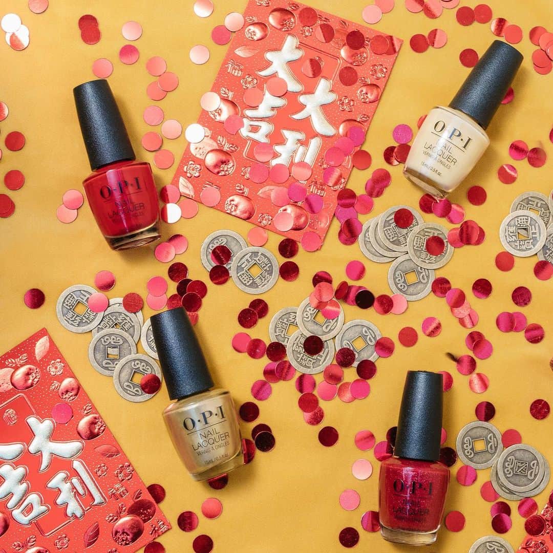 OPIさんのインスタグラム写真 - (OPIInstagram)「Happy Lunar New Year! 🧧 To celebrate the year of the ox, we've found the shades to bring you luck, positivity and prosperity this holiday. Head to our #linkinbio to explore!   #lunarnewyearnails #lunarnewyear #opiobsessed #OPIHollywood #rednails #nailpolish #nailacquer」2月13日 7時48分 - opi