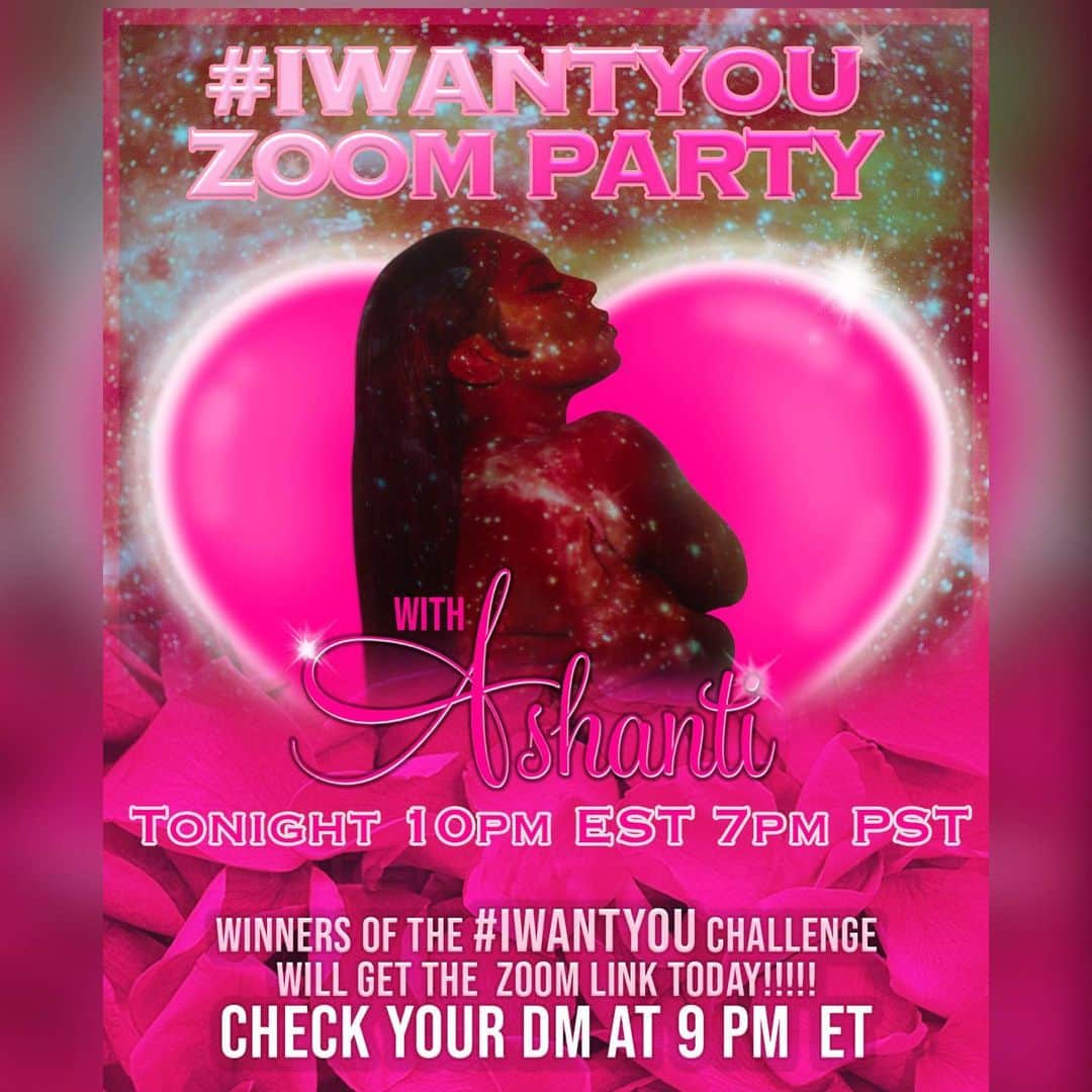 アシャンティのインスタグラム：「Check Your Tik Toks & DM’s!!!!! See Y’all at the Pre-Valentine’s Day zoom party in a few!!!! #iwantyouchallenge」