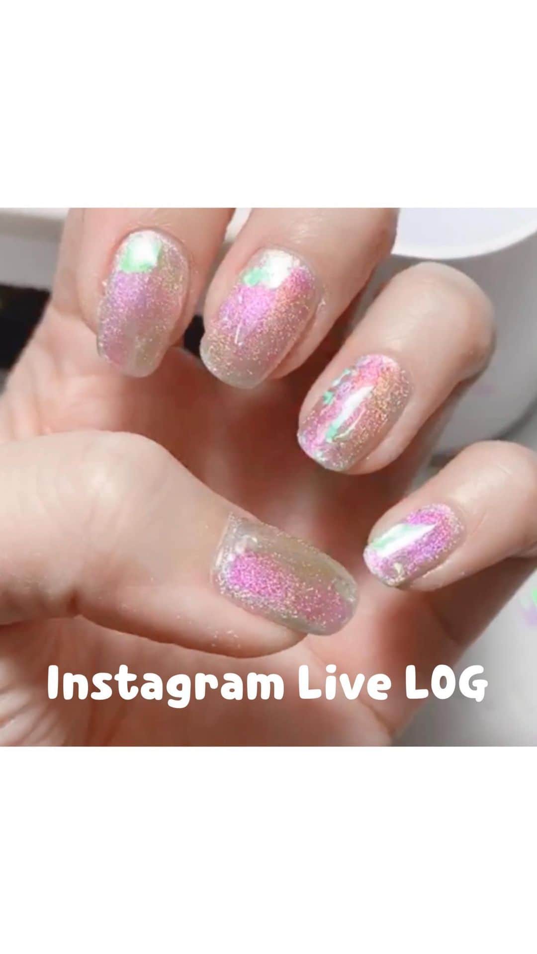 なかやまちえこのインスタグラム：「Aurora nails✨⠀ ⠀ 全編は #youtube  で見れます☺️  PREGEL・Betty gel・きまぐれキャット・PREANFA・PREXY商品は、⠀ ネイリストの方は↓ ⠀ プリモール @nail_premall ⠀ http://gelnailshop.com/ ⠀ キャンディポケット @candypocket_official ⠀ http://www.beautysupport.jp/sm/script_main/shoptop.php ⠀ セルフの方は↓ ⠀ ジョイアート @joyartofficial ⠀ http://joyart.biz/ ⠀ ⠀ にて購入頂けます☺️⠀  #nail #nails #nailart #ネイル #美甲 #ネイルアート  #japanesenailart #manucure #japanesenails #manicurist #gelnails #أظافر #네일아트 #미용 #vẽmóng #ngườiđẹp  #เพ้นท์เล็บ #искусствоногтя #artedeuñas #เพ้นท์เล็บเจล #ジェルネイルデザイン #オーロラネイル #auroranails @pregelofficial @kimagure_cat_whim @bettygel_official @prexyofficial」