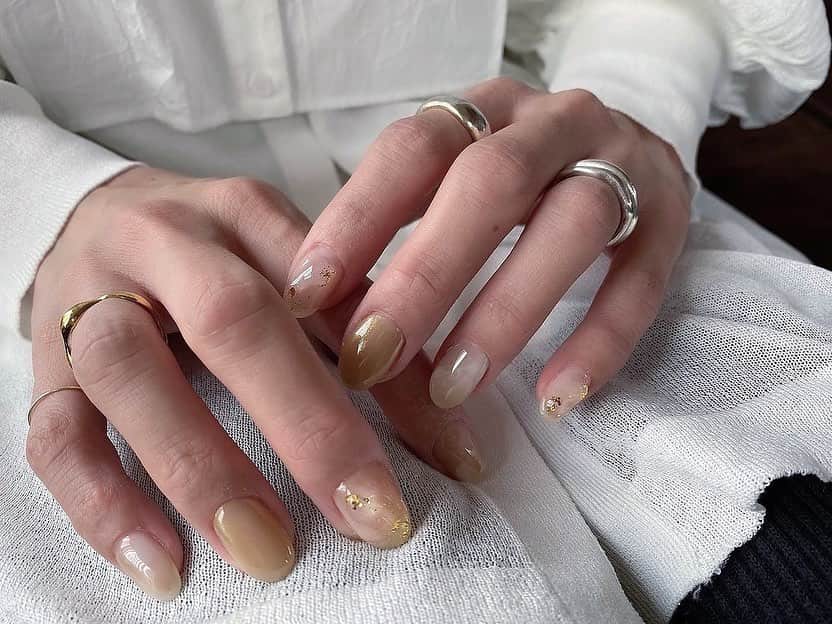Mie Kawanoのインスタグラム：「New nail  #newnail#ジェルネイル」