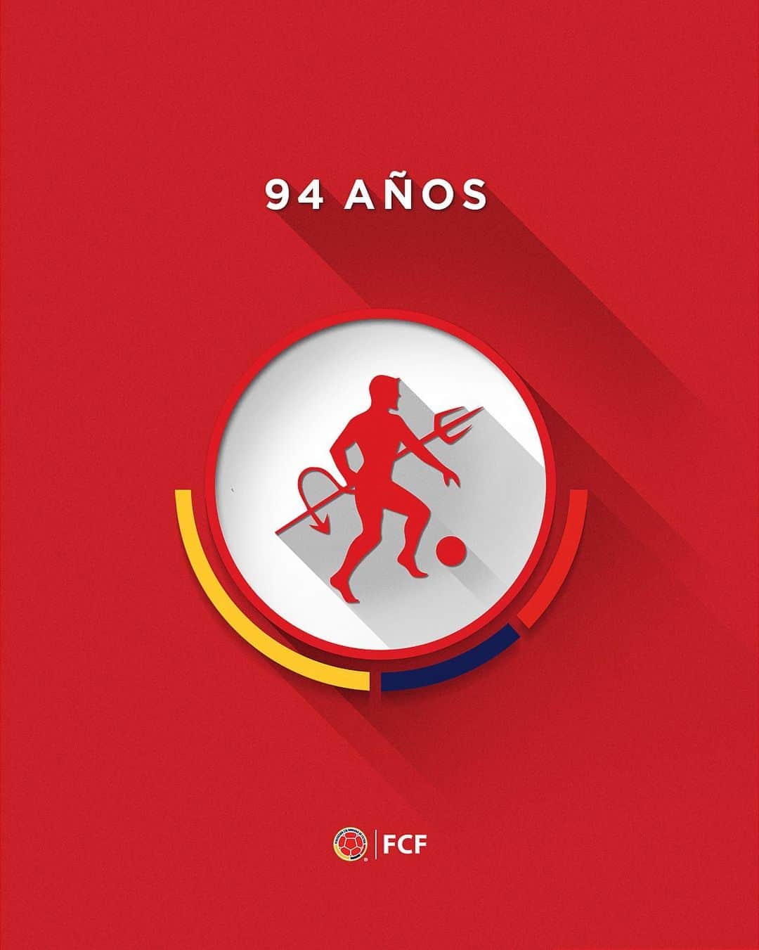 サッカー コロンビア代表チームのインスタグラム：「¡Felicitaciones Escarlatas!  Enviamos una gran felicitación al @americadecalisa en su aniversario #️⃣9️⃣4️⃣  Por muchos más llenos de fútbol 👏」