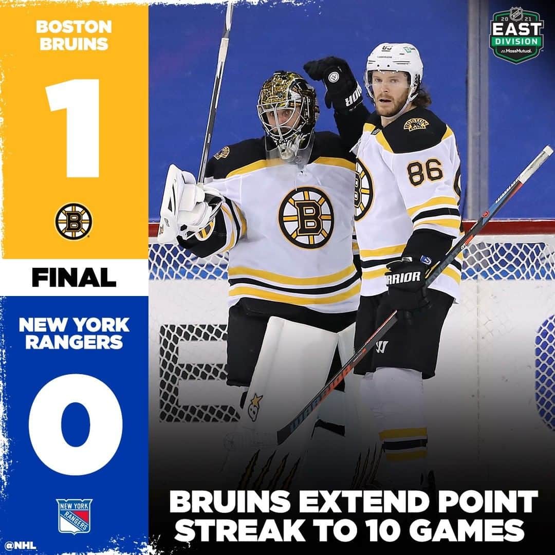 NHLさんのインスタグラム写真 - (NHLInstagram)「The @nhlbruins extend their point streak to 10 games, while the @stlouisblues pick up a win on the road. Your scores, here!」2月13日 13時52分 - nhl