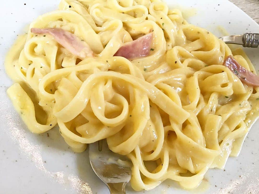 のインスタグラム：「#カルボナーラ」
