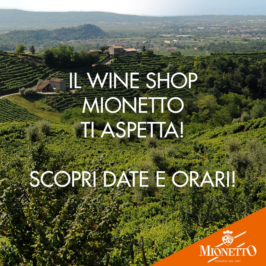 Mionetto Proseccoのインスタグラム：「Ti aspettiamo dal lunedì al sabato dalle 9:00 alle 18:30 e anche domenica 14 e 28 dalle 10:00 alle 18:00.⁣ #mionettoprosecco #mionettoinsieme⁣ ⁣ Bevi Mionetto responsabilmente」