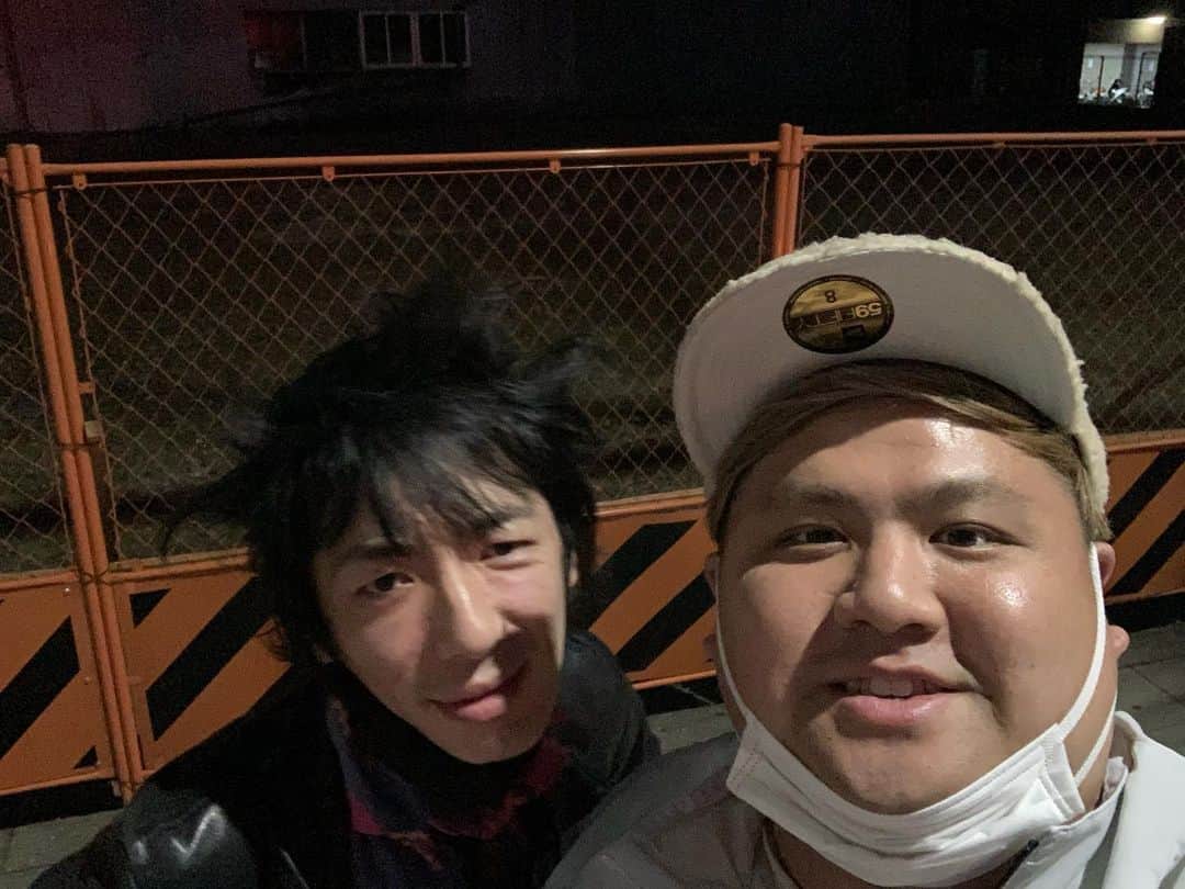 池田真一のインスタグラム：「WART時代からの名古屋の友達でGASOLINEとXERO FICTIONのGuのコウイチロウにばったり会いました！ 相変わらず森山未來に似てました！」