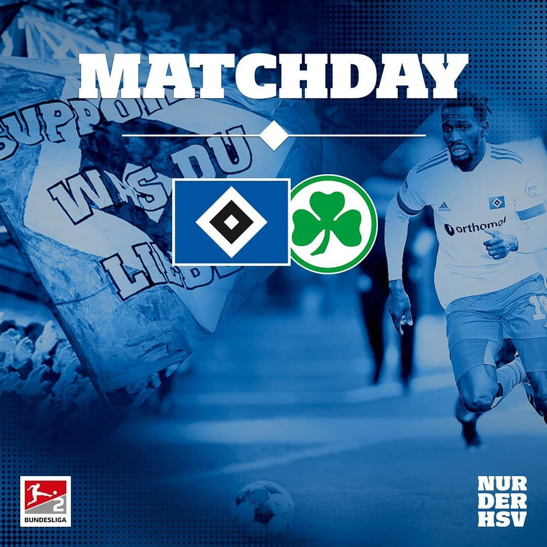 ハンブルガーSVさんのインスタグラム写真 - (ハンブルガーSVInstagram)「🚀 IT'S MATCHDAY 🚀  Wir empfangen mit dem @kleeblatt_fuerth_official den Tabellenvierten zum Topspiel im #Volksparkstadion 🔷🆚☘  Was sind eure Tipps für das Heimduell gegen die Spielvereinigung❓  #nurderHSV #HSVSGF #Bundesliga2」2月13日 17時43分 - hsv