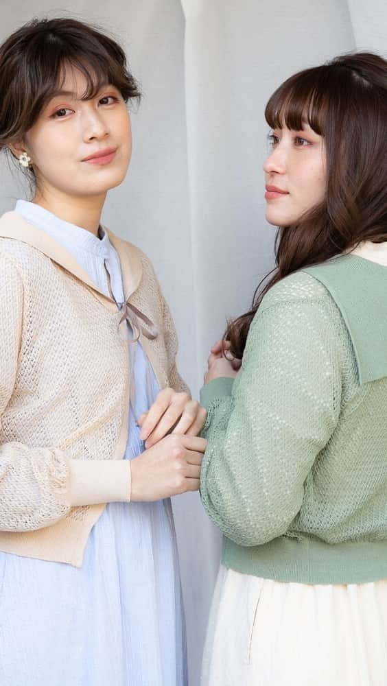 LEBECCA boutique Vintageのインスタグラム：「#デリケイトなあの娘のセーラーカーディガン  #敬慕の念とワンピース」
