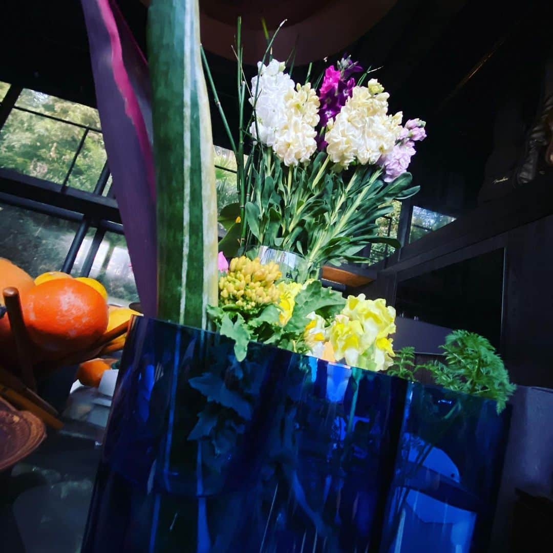 TOGGYさんのインスタグラム写真 - (TOGGYInstagram)「アフターゴルフは糸島オープンドライブ🚘  無人花市場で購入した ストック？ルビナス？を サロンに飾りました。」2月13日 18時06分 - dj_toggy