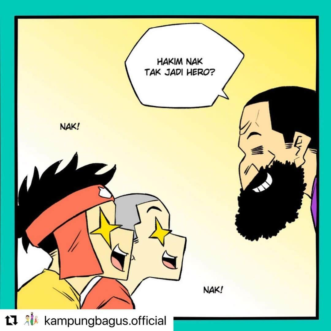 Koleksi Komik Malaysiaさんのインスタグラム写真 - (Koleksi Komik MalaysiaInstagram)「#Repost @kampungbagus.official with @make_repost ・・・ #049 [PENYELAMAT NEGARA] . . Simplest way to become a hero. JUST STAY AT HOME. Buat lah apa pun, yang penting duk dalam rumah korang. . Gais, atuk janji esok atuk tolong Opah. . . .  #camGampang #komik #lawak #komiklawak #komikmalaysia #komiklucu #lawakgampang #prayformalaysia #lawakkampungbagus #dudukrumah #perintahkawalanpergerakan #perintahberkurung #pkp #stayathome #baman #frontliner #meletop #covid19 #koleksikomikmalaysia #komikboi #lawakterhad #budakkampung #nerdpakaispek」2月13日 19時24分 - tokkmungg_exclusive