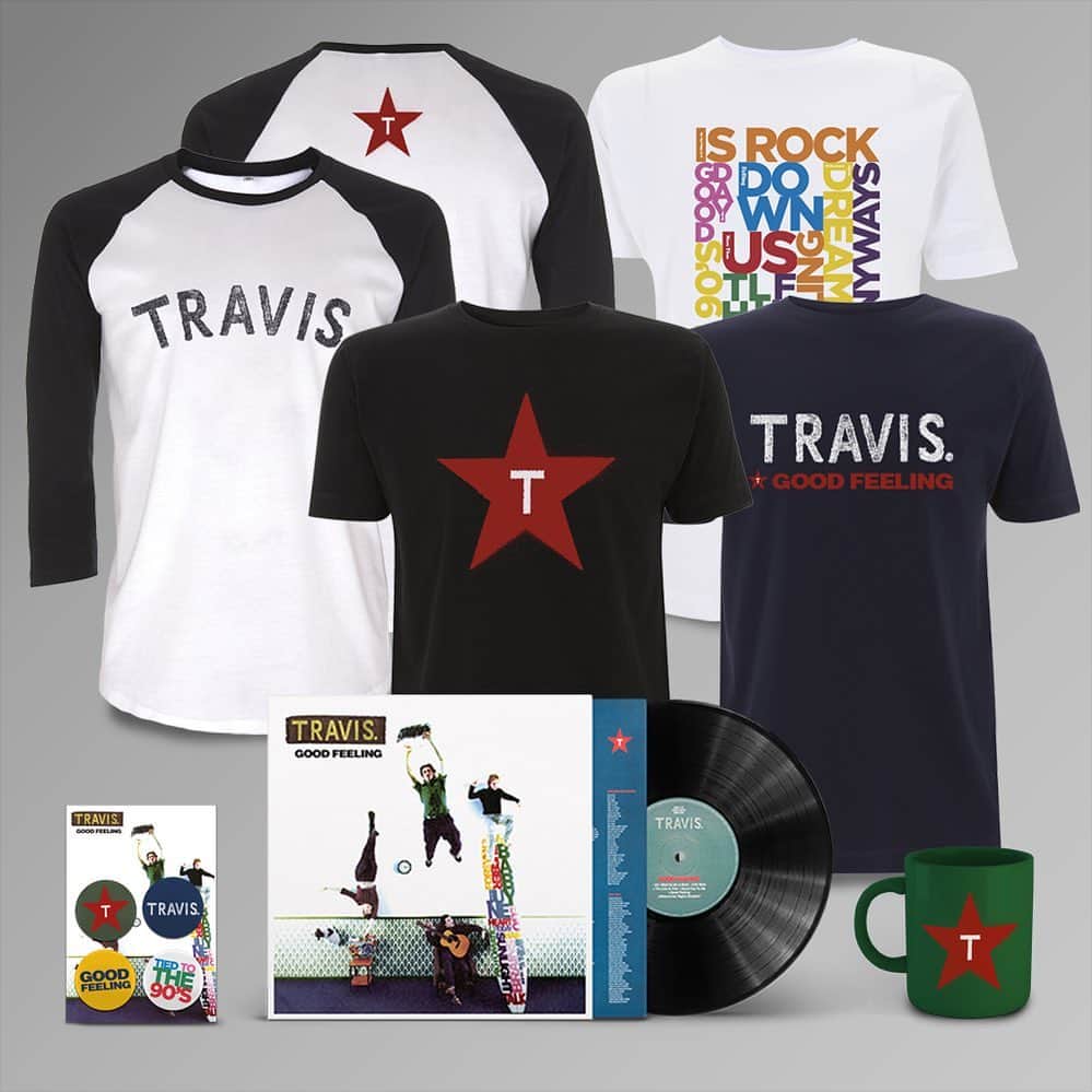 トラヴィスのインスタグラム：「Who managed to pre-order the red vinyl? Black vinyl still in stock plus lots of cool new Good Feeling merch click the link in bio for yours! ☝🏻☝🏻☝🏻」