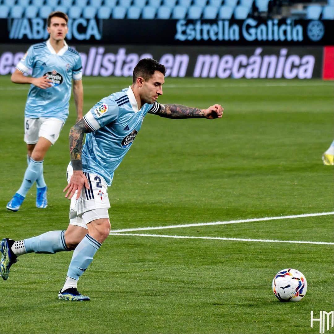 ウーゴ・マジョのインスタグラム：「Ganar, no más 🔥💙 Gran trabajo equipo! 💪🏼💥  #CeltaElche #SempreCelta #Laliga」