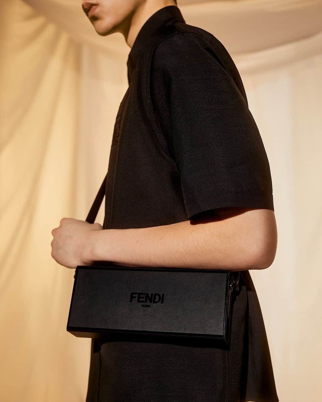 Fendiのインスタグラム：「A celebration of craftsmanship and signature design details. Discover the #FendiSS21 men’s collection.  Photographer: @josh._.hight Stylist: @ganio Models: Felix Cheong Macleod, Jean Augnet and Alexander Carey Morgan」