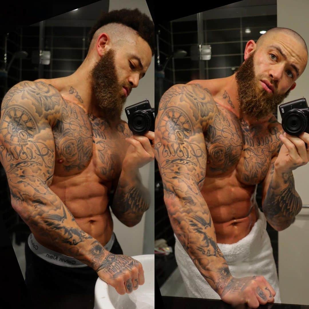 アシュリー・ケインのインスタグラム：「"I don't know how I am going to win. I just know I'm not going to lose." - #Ragnar 😤⚔️💪🏾 (What’s the better look... Right or Left?)」