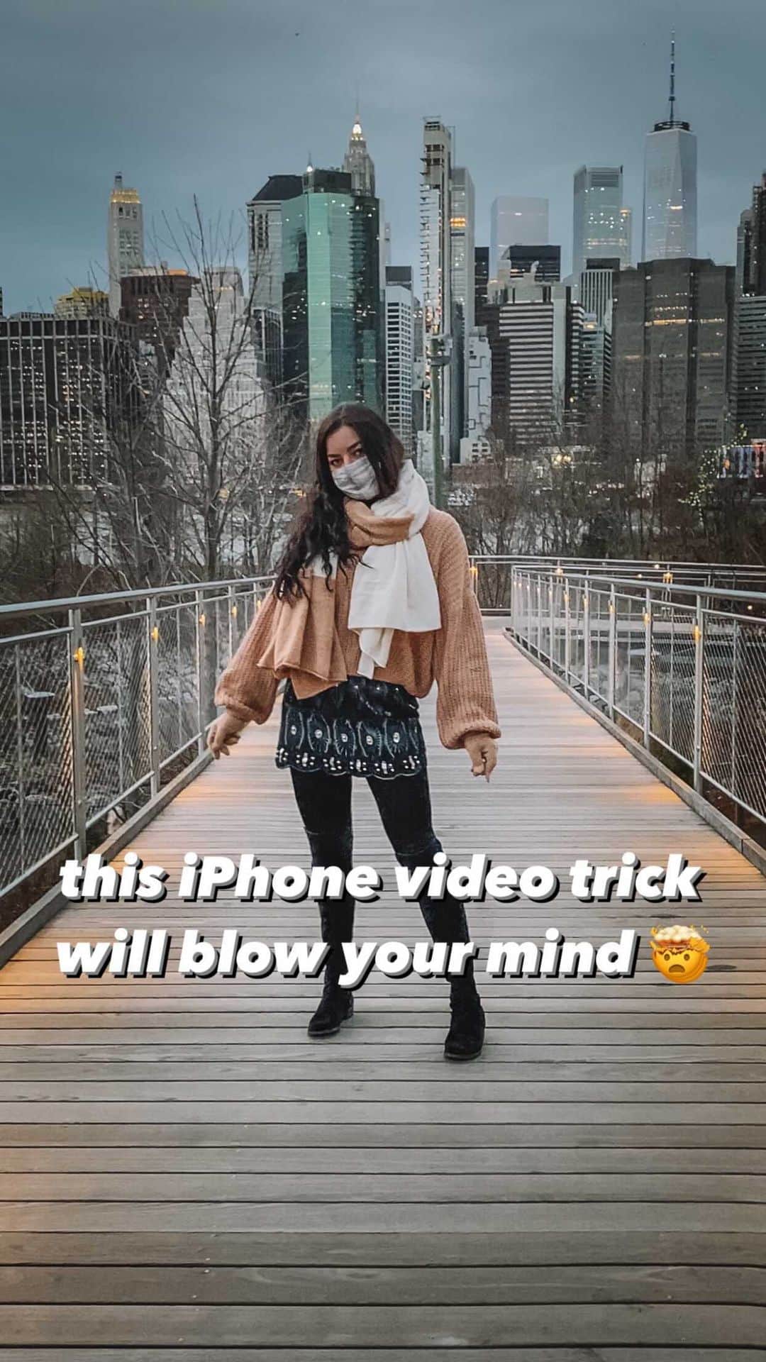 bestvacationsのインスタグラム：「Video by @elona 🎥 Have you seen the Dolly Zoom Effect before? (it’s sometimes referred to as the Hitchcock shot or Vertigo effect!) ⁣ ⁣ Goodfellas, Jaws, Lord of the Rings & more popular films included this “vertigo” sensation ... for example when a character has a realization that makes them temporarily detach from reality 🤯 ⁣ A dolly zoom is an in-camera effect where you “dolly” towards or away from a subject while zooming in the opposite direction. It creates somewhat of a warp and raises a set of emotions in a viewer, when properly executed 😏 ⁣ ⁣ You can achieve this effect by slowly moving back from the subject, while zooming in on it. ⁣ ⁣ Or you can move towards the subject, while zooming out. The key is to hold super steady. ⁣ ⁣ This example is directly from an iPhone (no gimbal). ⁣ ⁣ Try it! Tag me! Let me know 😝 🎥: @jerometraveller ⁣& @tourdelust  ⁣ #phototips #photographytips #shotoniphone #photoediting #videotips #videomagic #photomagic #dollyzoom #videotutorial⁣ @complex #djiosmomobile3 #ig_nyc」