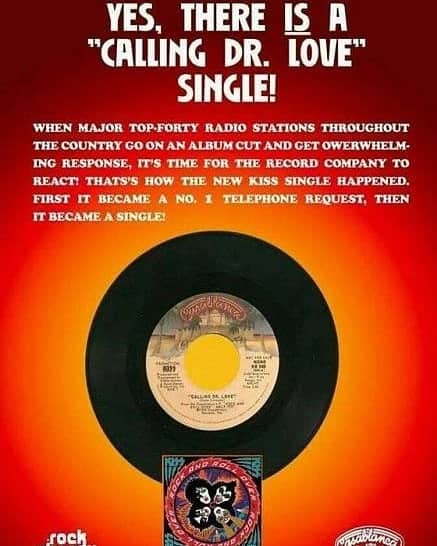 KISSさんのインスタグラム写真 - (KISSInstagram)「#KISSTORY - February 13, 1977 - #KISS released "Calling Dr. Love" as the 2nd single off the Rock and Roll Over album. The 7" was backed with "Take Me."」2月14日 0時41分 - kissonline