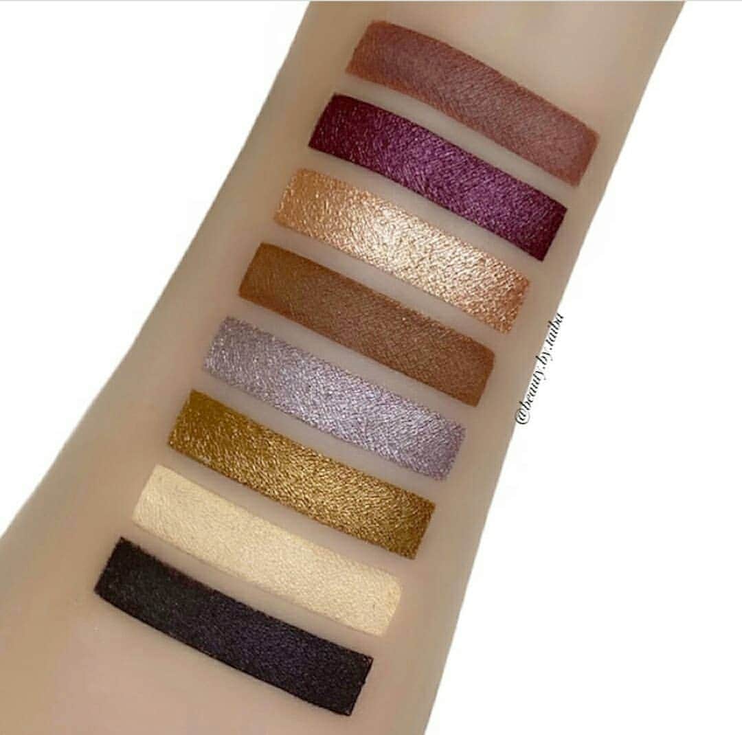 the Balmのインスタグラム：「25% OFF The Balm and the Beautiful Palettes ends today! Love these swatches from @beauty.by.taiba 😇  #thebalm #thebalmeu #thebalmcosmetics #eyeshadow #palette #crueltyfreebeauty #glam #beauty #happyshopping」