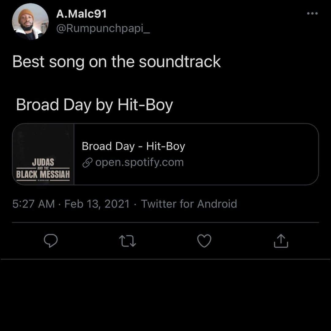Hit Boyさんのインスタグラム写真 - (Hit BoyInstagram)「❤️ y’all for tapping in on that “Broad Day” drop your favorite line from the song 👇🏾」2月14日 1時30分 - hitboy