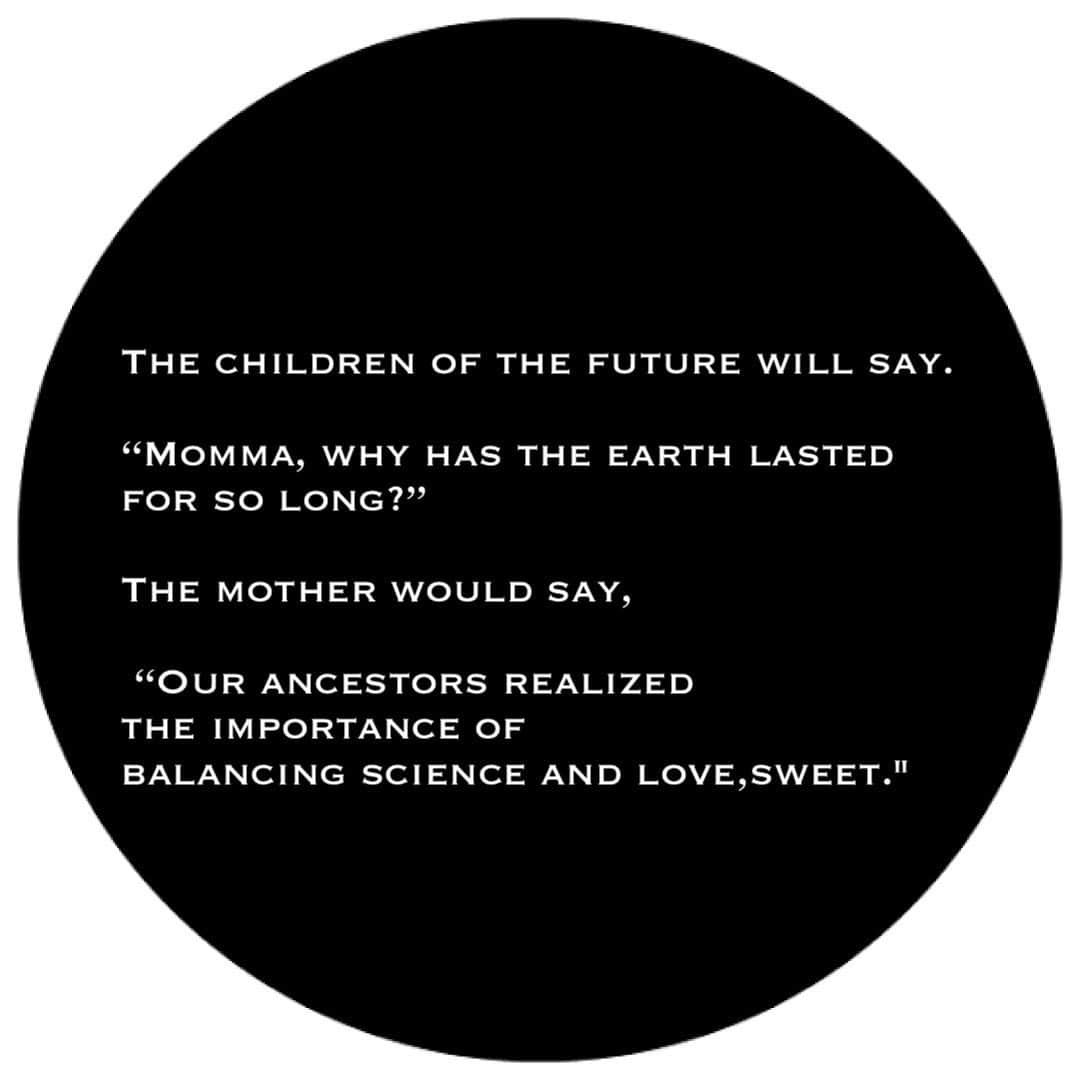 水沢アリーのインスタグラム：「The children of the future will say. “Momma, why has the earth lasted for so long?” The mother would say,  “Our ancestors realized the importance of balancing science and love,sweet."  #vespervoice #lavec #lavecmaison #2021aw」