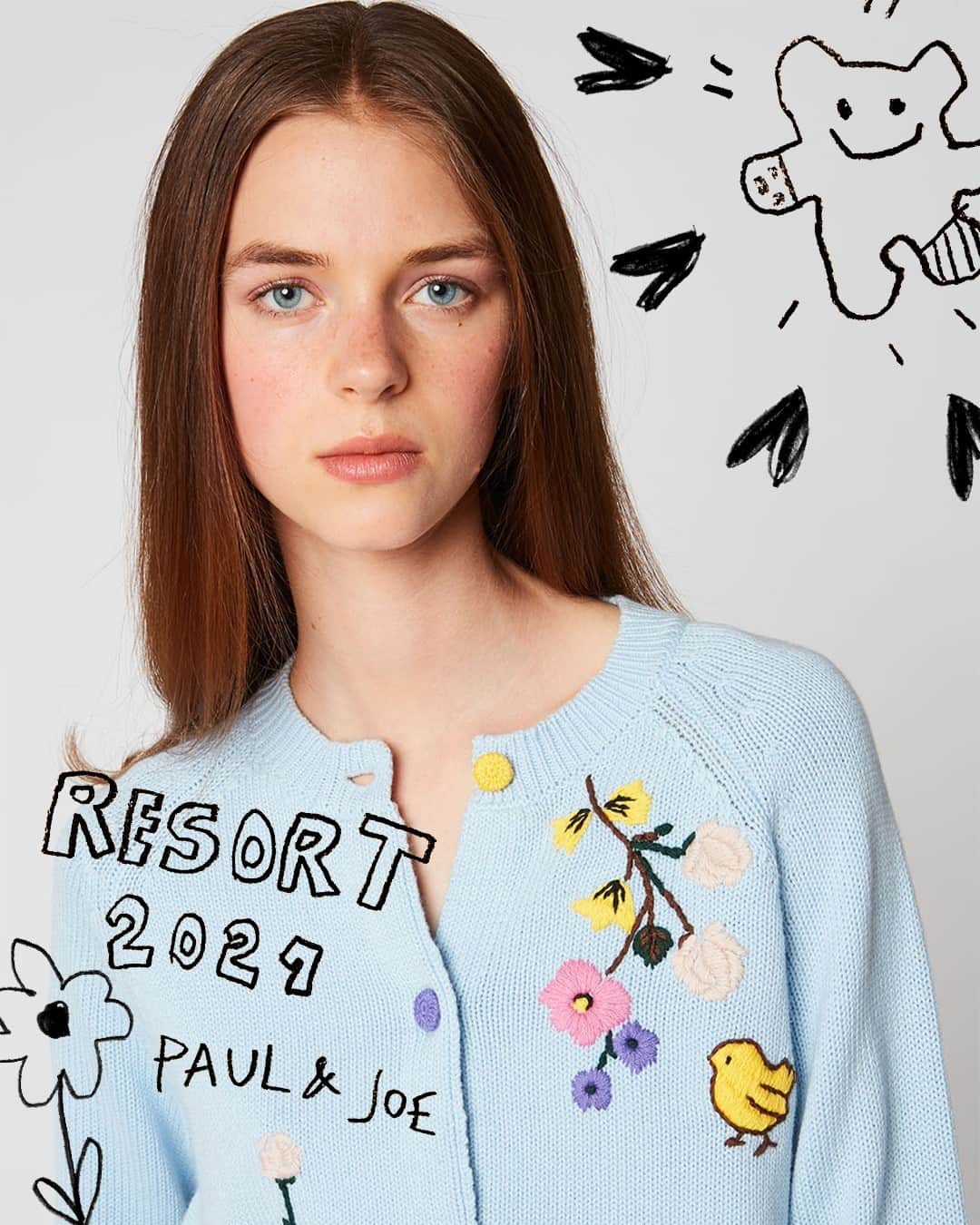 のインスタグラム：「Hand-embroidered cardigan from our new Spring-Summer 21 collection 🌸 - Our GARDEN cardigan is now online.⁠ -⁠ #PaulandJoe #SS21 #Spring Summer #New #Collection #Fashion #Mode」