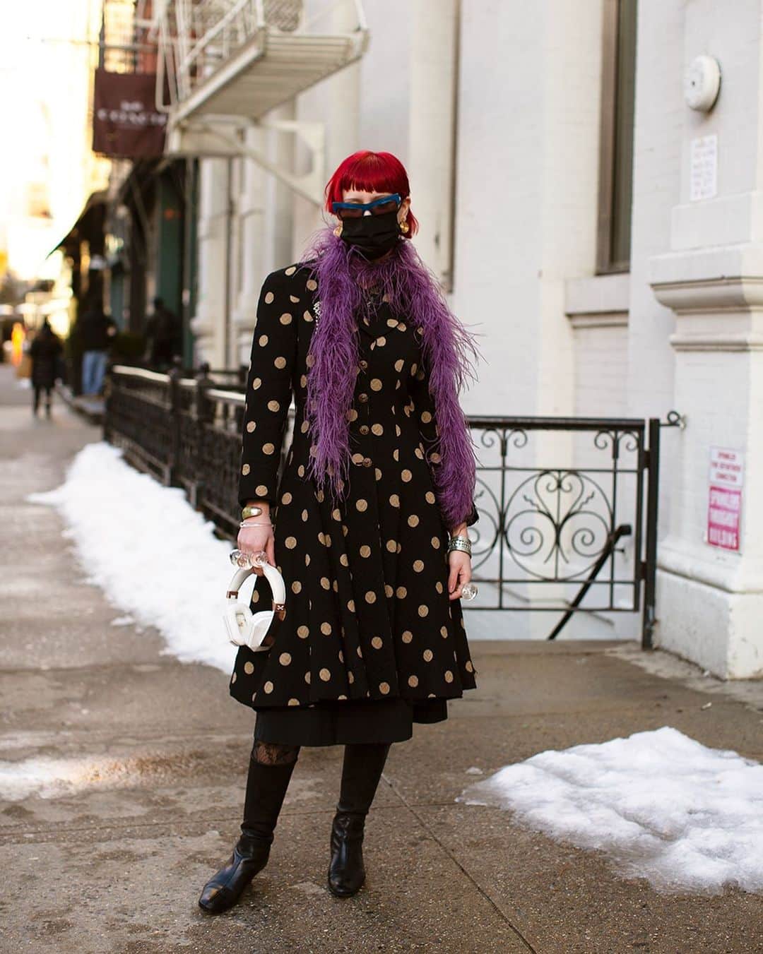 スコット・シューマンのインスタグラム：「The fashion historian, West Broadway, NYC」