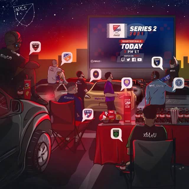 Major League Soccerのインスタグラム：「Let the games begin! 🎮  @emlsgaming League Series 2 pres. by @cocacola kicks off TODAY at 3pm ET on Twitch, FB, YT & Twitter.」
